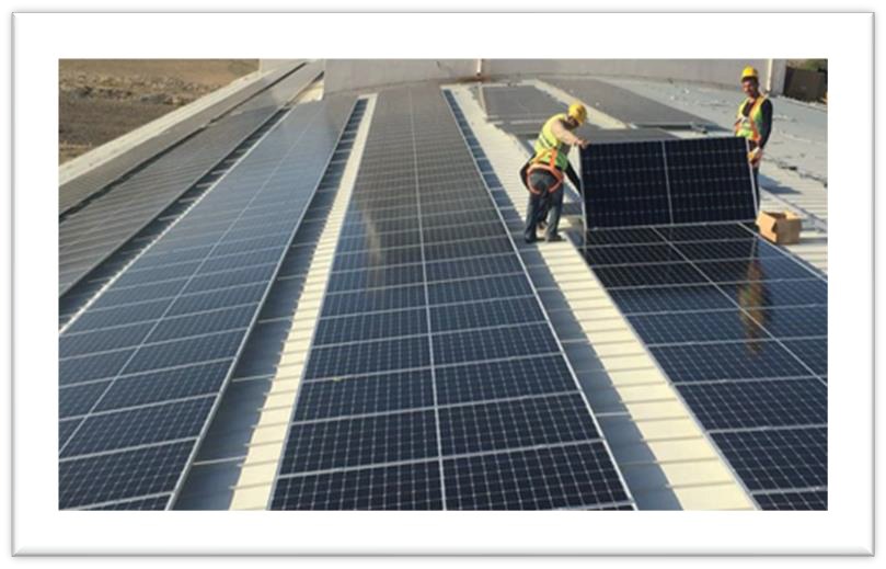 285 kWp solar panel system installed at MSK Gölbaşı.