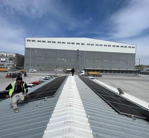 25 kWp solar energy system installed at Hadımköy Truck Garage by Promer Energy