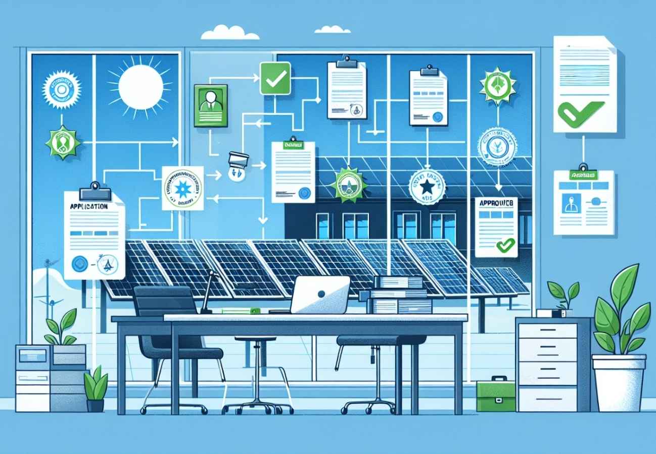 Şirket çatısında kurulu güneş enerjisi panelleri