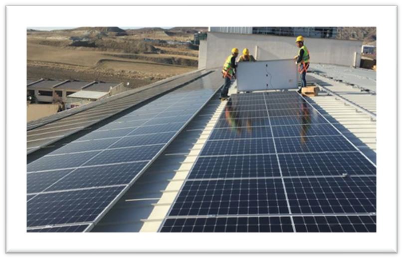 285 kWp solar panel system installed at MSK Gölbaşı.